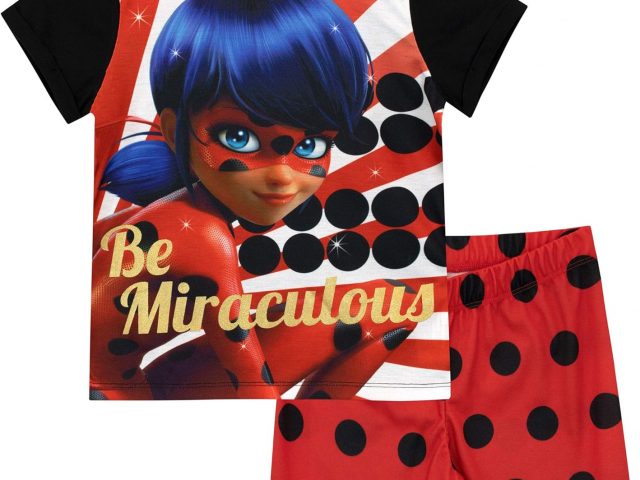 Miraculous Ladybug Girls Short Sleeve Pajamas