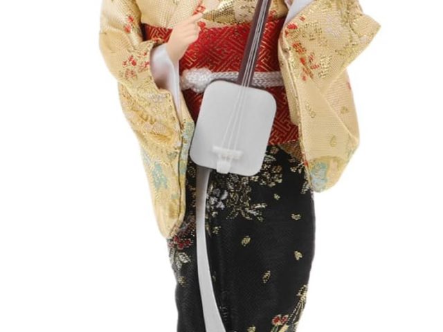 Alasum Japanese Doll Statue Japanese Style Figure Craft Decor for Cultural Living Room