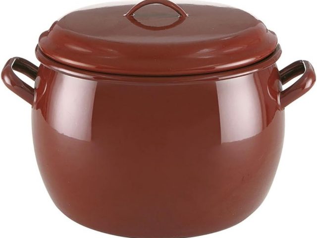 Quid Clasico Enamel Enamel Pot, 26 cm – 12 Litres, Carbonated Steel, Suitable for Induction, Non-Stick