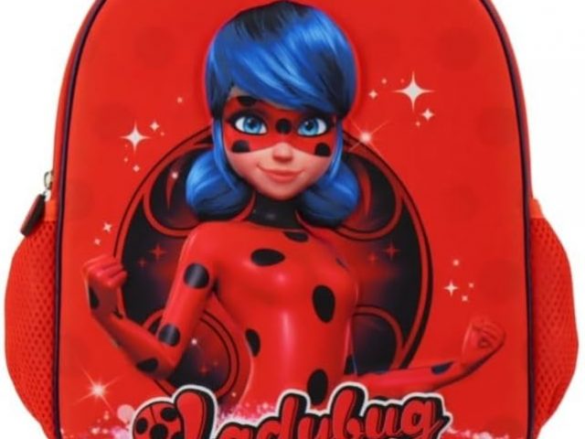 mybagstory – Miraculous 3D Backpack Girl – Red – Boy – School – Nursery – Backpack for Girl – Adjustable Straps – Gift Idea – 12″, Miraculous – Red, Enfant, Miraculous – Red