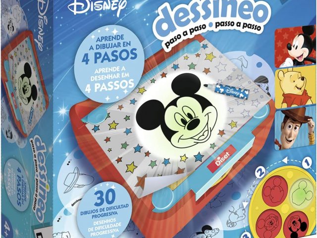 Diset – Designeo Learn to Draw Step by Step Disney Educational Toy to Learn to Draw Favorite Characters from 4 Years Old