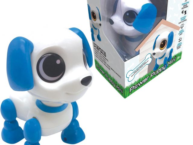 LEXIBOOK Power Puppy® Mini – My Little Dog Robot – Robot with Sounds, Music, Light Effects, Voice Repeat and Reaction to Sounds – ROB02DOG