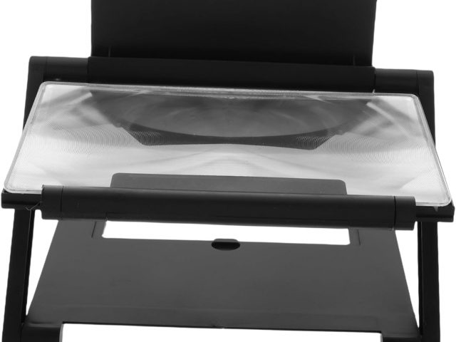 SEWACC Foldable and Adjustable Magnification for Watching Movies and Videos Compatible with Multiple Smartphones