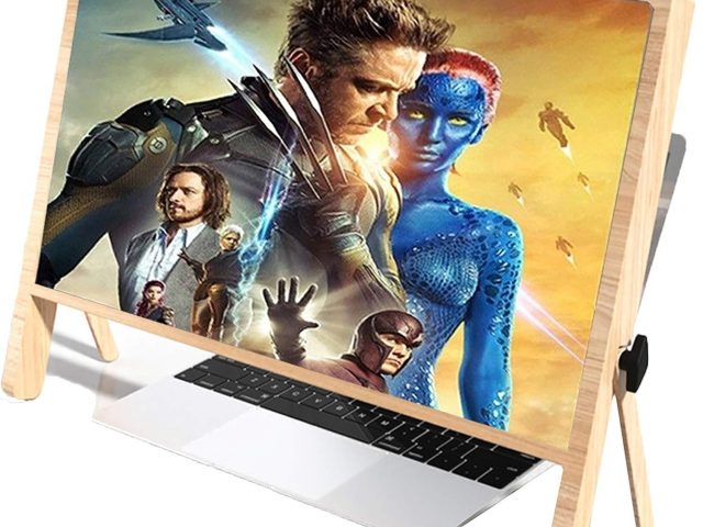 Computer Screen Magnifier, Laptop Screen Magnifier, HD Angle Adjustable Screen Amplifier, Foldable Stand for Computer/Mobile Phone/Tablet, Suitable for PE