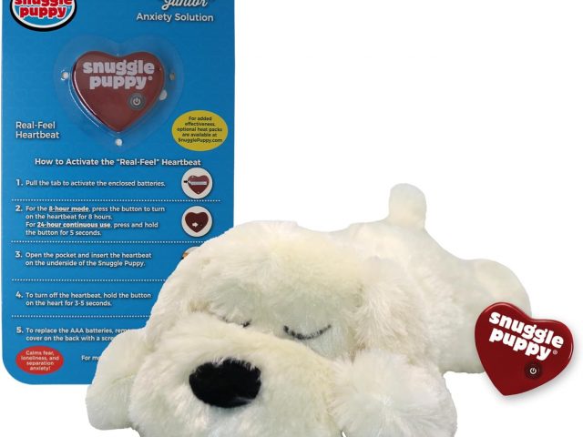 Snuggle Puppy Junior Heartbeat Behavior Aid Toy for Puppies Sleeping Toy (Gold)